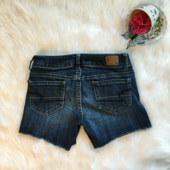 American Eagle Outfitters Denim Stretch Shorts 00 - Picture 2 of 7